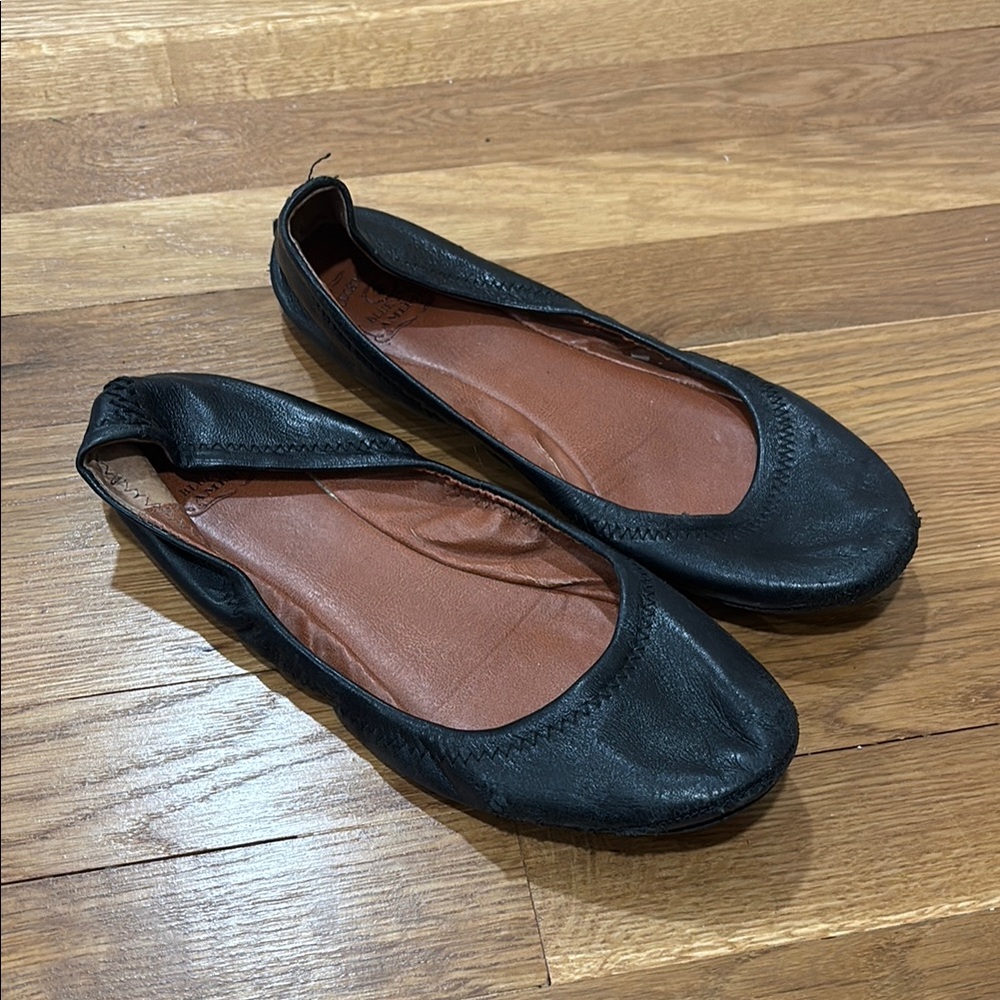 Lucky Brand Black Leather Women's Flats